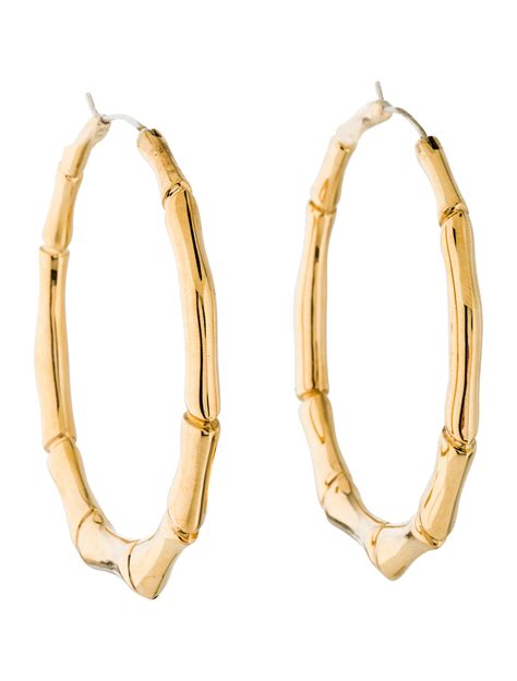 gold snake earrings gucci|gucci bamboo jewelry.